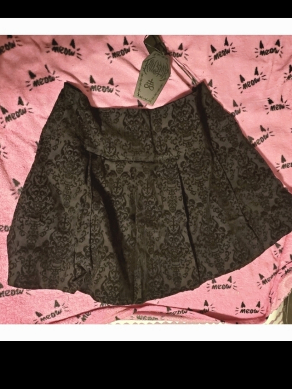 Deamonology Gothic Brocade Skirt Hot Topic Dollskill Widow Sourpus